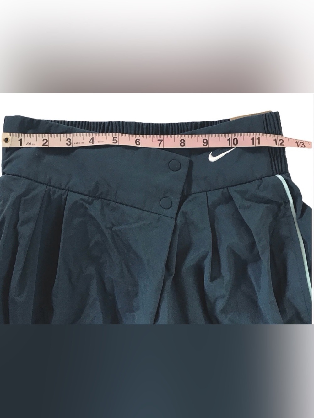 Nike Womens Asymmetrical Mid-Rise Full Length Track Pants (lB8255-247) XS Blue - Picture 7 of 8